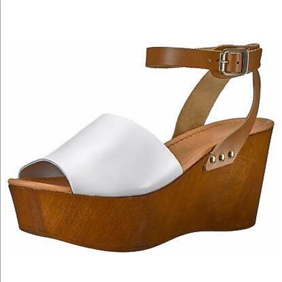 Seychelles 70s VIBE white platform wedges sz. 8.5 - Picture 3 of 7